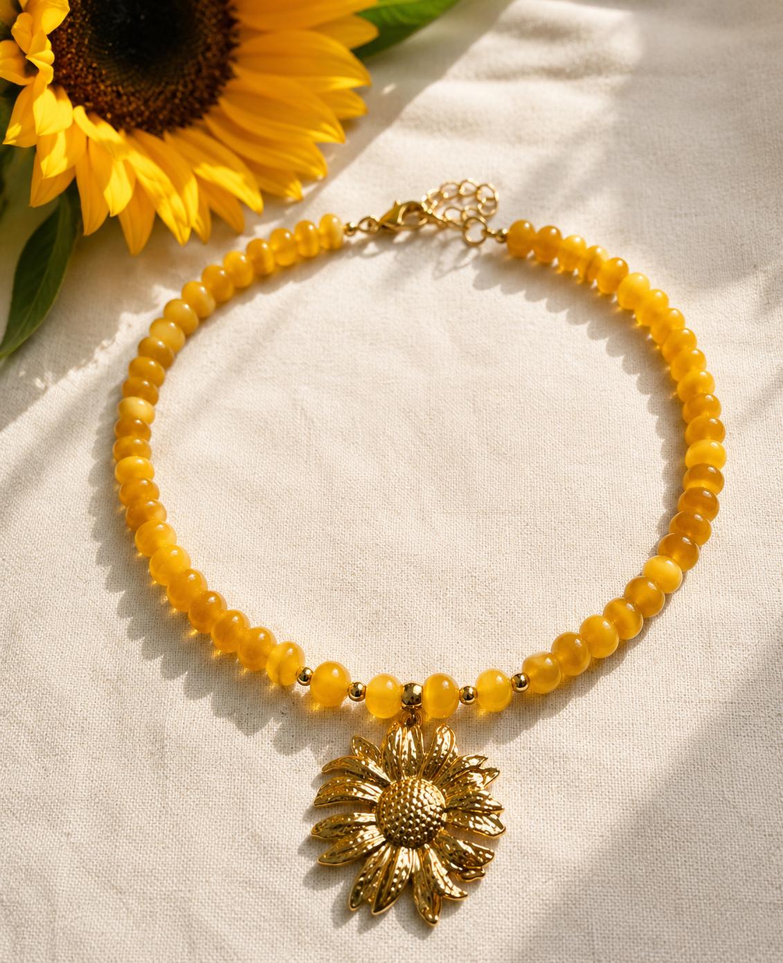 Collana Solea, Pezzo Unico, Acciaio inox placcato oro