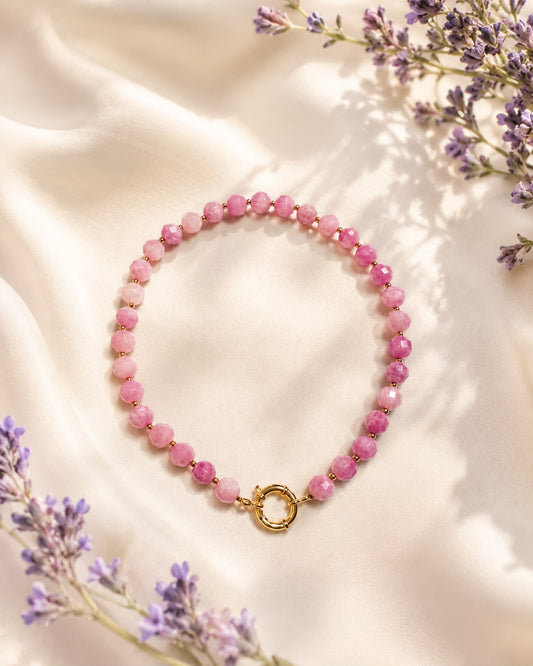 Collana Lavanda in Agata Sfaccettata 